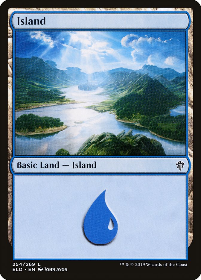 Island (254) [Throne of Eldraine] Foil