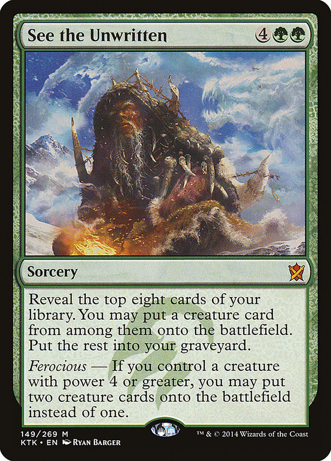 See the Unwritten [Khans of Tarkir] Foil