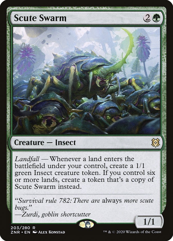Scute Swarm [Zendikar Rising] Foil