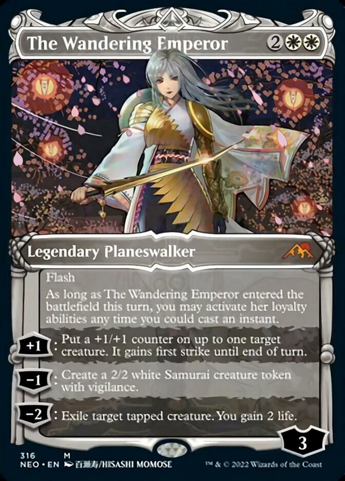 The Wandering Emperor (Showcase Samurai) [Kamigawa: Neon Dynasty] Foil
