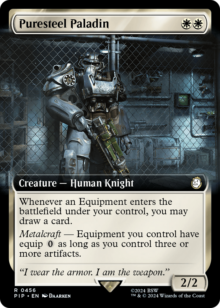 Puresteel Paladin (Extended Art) [Fallout] Foil