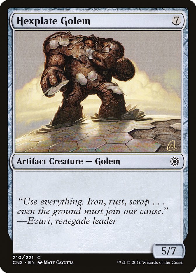 Hexplate Golem [Conspiracy: Take the Crown] Foil
