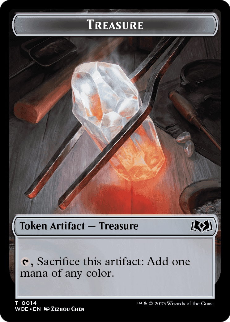 Treasure  [Wilds of Eldraine Tokens] Foil