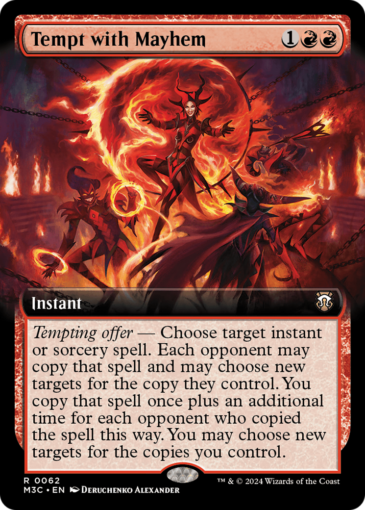 Tempt with Mayhem (Extended Art) [Modern Horizons 3 Commander] Foil