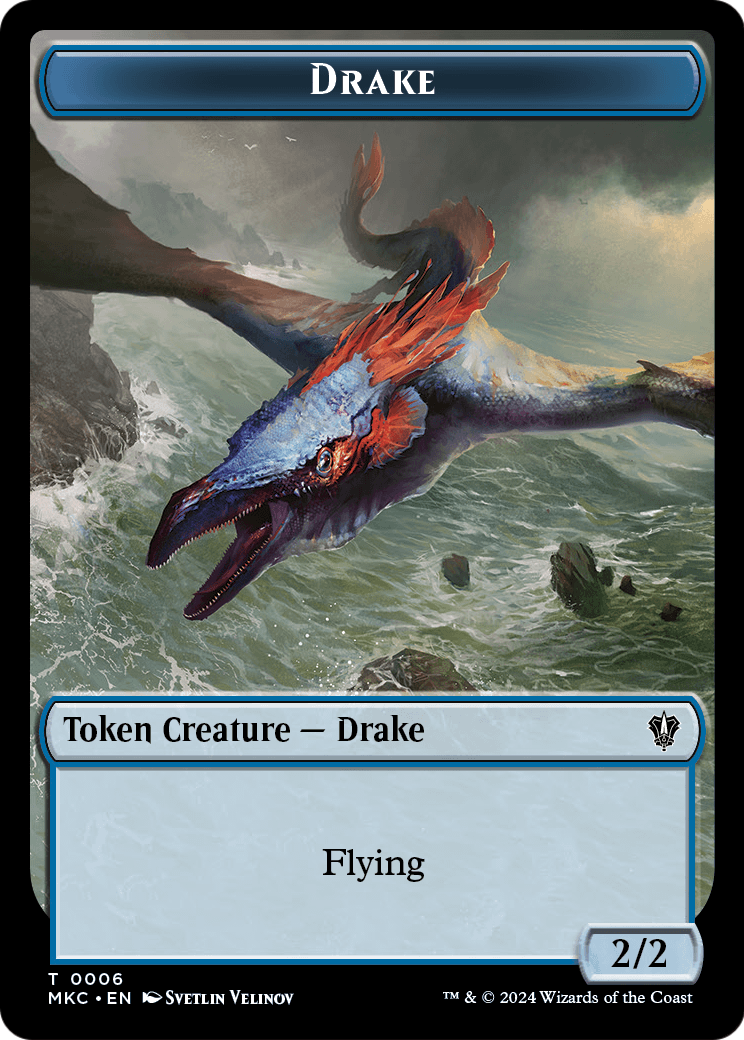 Drake  [Murders at Karlov Manor Commander Tokens] Foil