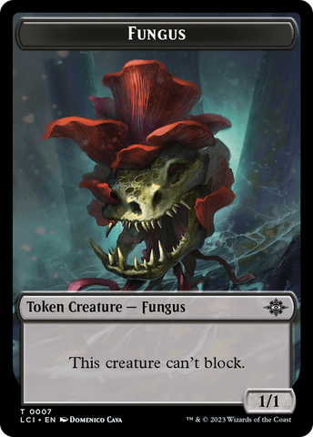 Copy // Fungus Double-Sided Token [The Lost Caverns of Ixalan Tokens]