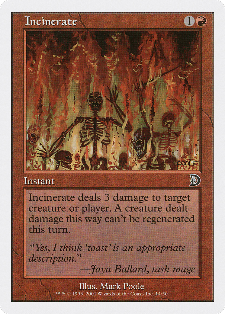 Incinerate  [Deckmasters]