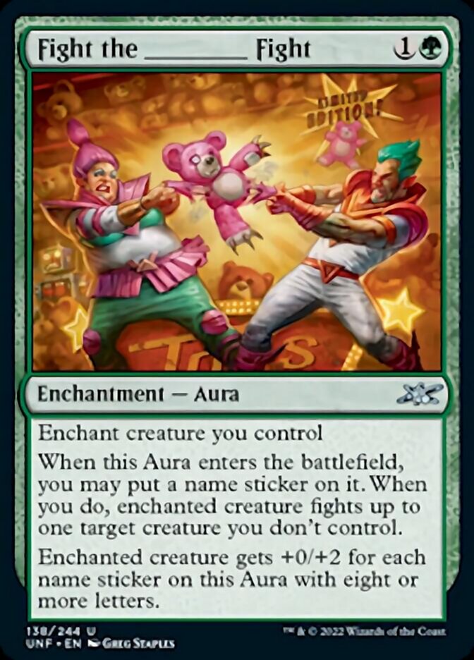 Fight the _____ Fight [Unfinity] Foil