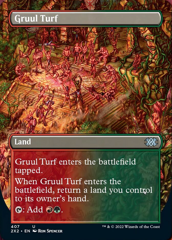 Gruul Turf (Borderless Alternate Art) [Double Masters 2022] Foil