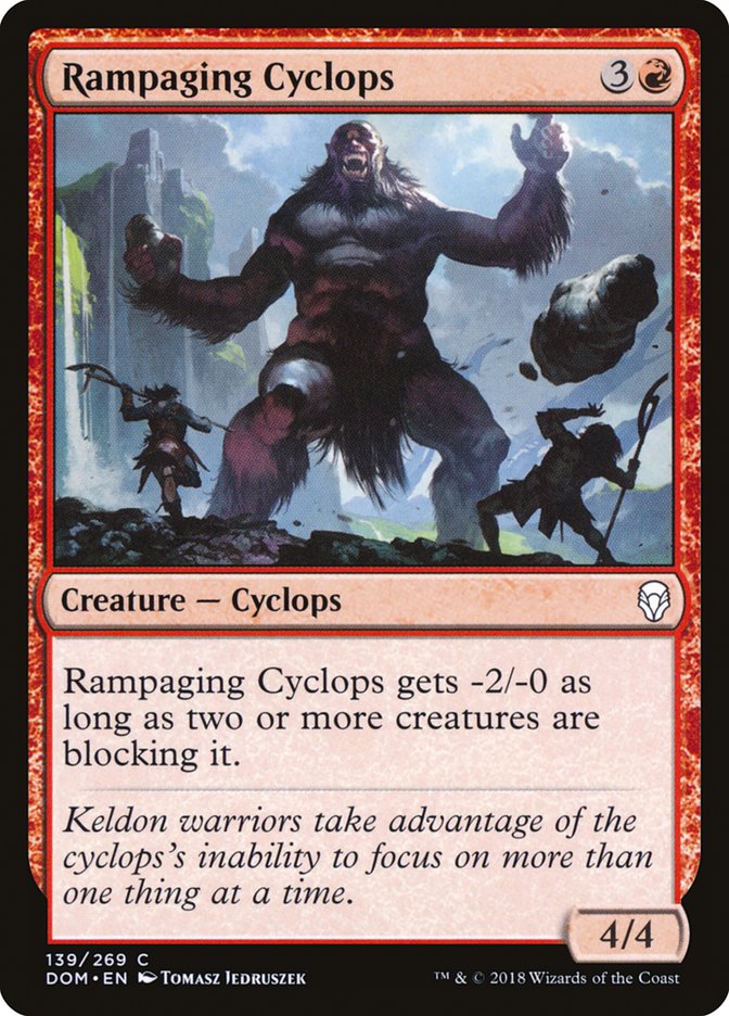 Rampaging Cyclops [Dominaria] Foil