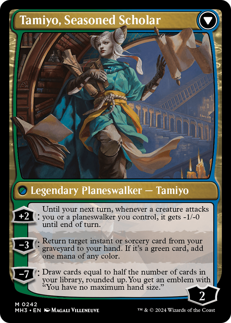 Tamiyo, Inquisitive Student // Tamiyo, Seasoned Scholar [Modern Horizons 3] Foil
