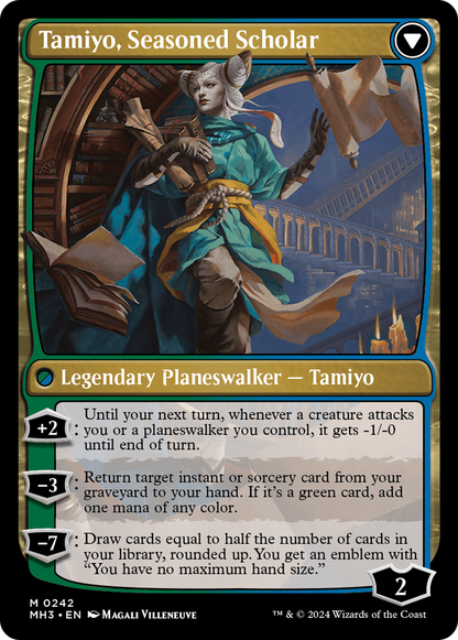 Tamiyo, Inquisitive Student // Tamiyo, Seasoned Scholar [Modern Horizons 3] Foil