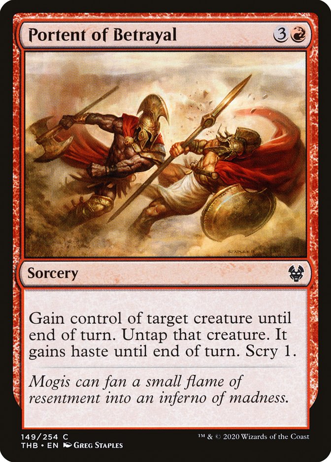 Portent of Betrayal [Theros Beyond Death] Foil