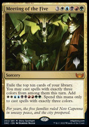 Meeting of the Five (Promo Pack) [Streets of New Capenna Promos] Foil