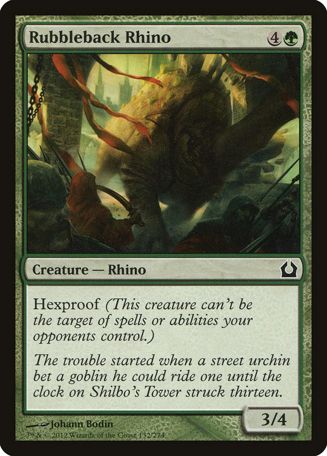 Rubbleback Rhino [Return to Ravnica] Foil