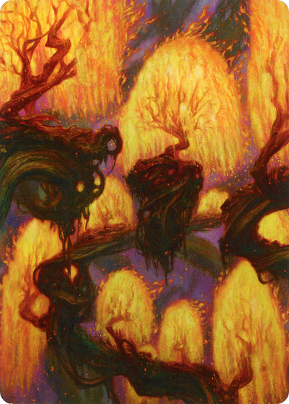 Grove of the Burnwillows // Grove of the Burnwillows  [Zendikar Rising Art Series] (Borderless) Foil