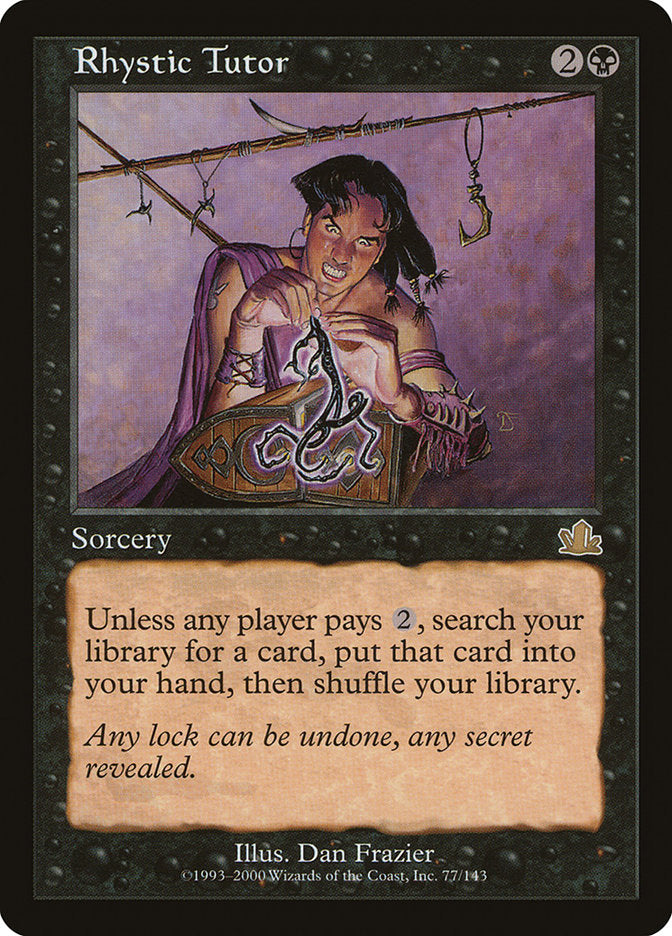 Rhystic Tutor [Prophecy] Foil