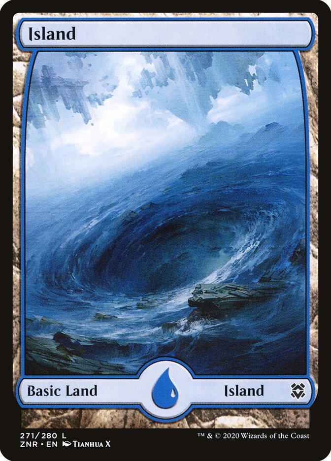 Island (271) [Zendikar Rising] Foil