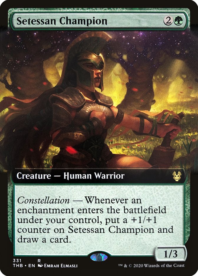 Setessan Champion (Extended Art) [Theros Beyond Death] Foil