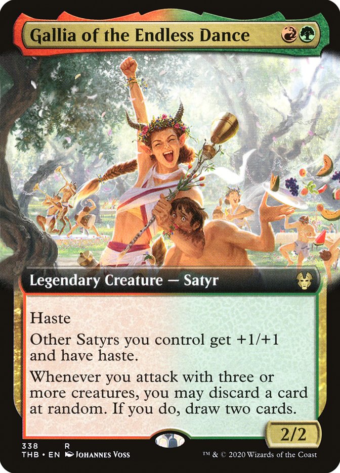 Gallia of the Endless Dance (Extended Art) [Theros Beyond Death] Foil