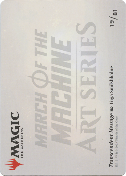 Transcendent Message // Transcendent Message  [March of the Machine Art Series] (Borderless) Foil