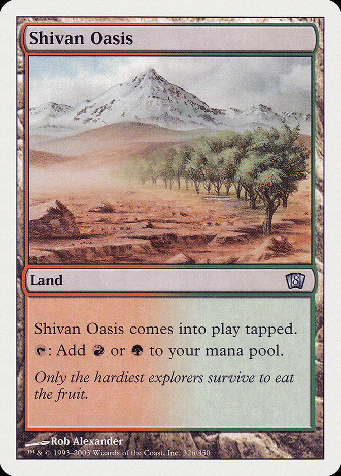 Shivan Oasis [Eighth Edition] Foil -1
