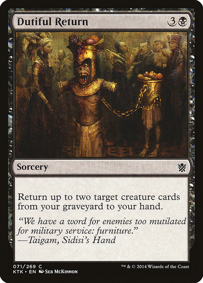 Dutiful Return [Khans of Tarkir] Foil