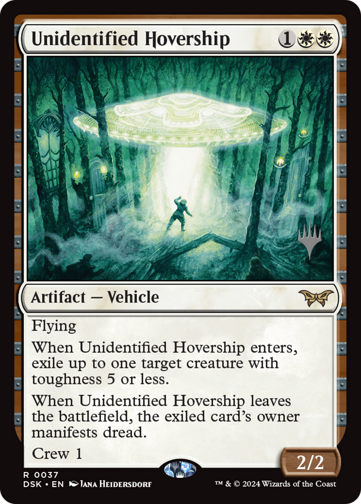 Unidentified Hovership (Promo Pack) [Duskmourn: House of Horror Promos] Foil