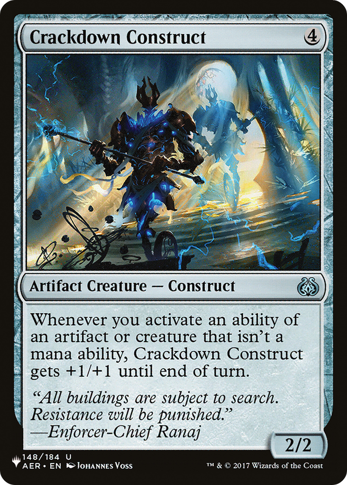 Crackdown Construct [The List]