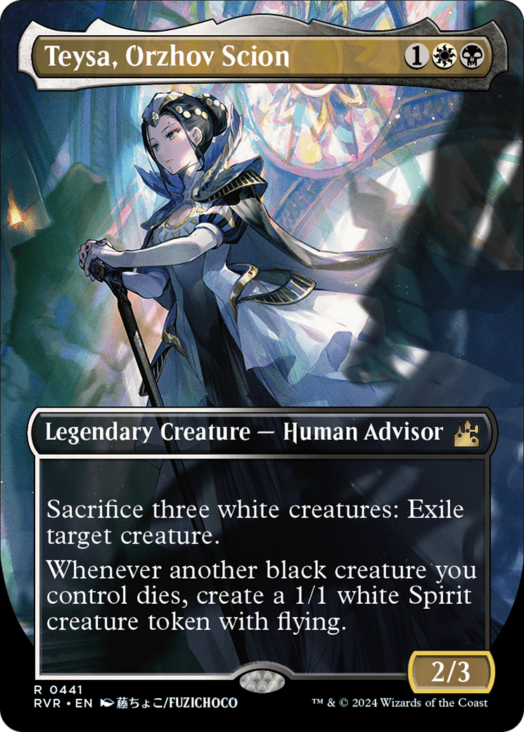 Teysa, Orzhov Scion (Anime Borderless) [Ravnica Remastered] Foil