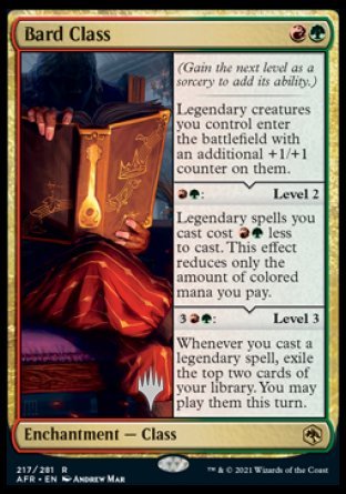 Bard Class (Promo Pack) [Dungeons & Dragons: Adventures in the Forgotten Realms Promos] Foil