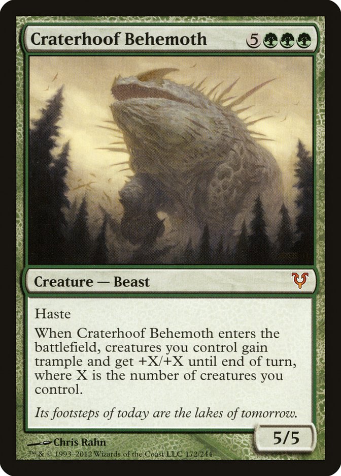 Craterhoof Behemoth [Avacyn Restored] Foil