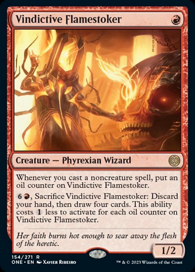 Vindictive Flamestoker [Phyrexia: All Will Be One] Foil