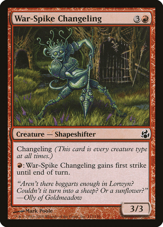 War-Spike Changeling [Morningtide] Foil