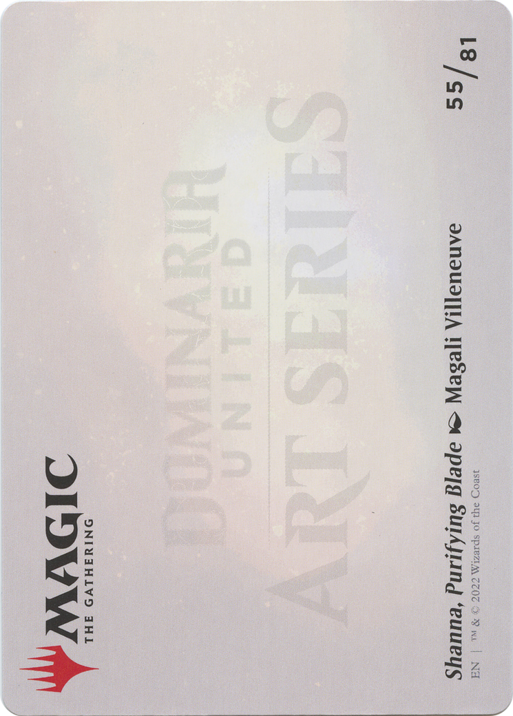 Shanna, Purifying Blade // Shanna, Purifying Blade  [Dominaria United Art Series] (Borderless) Foil