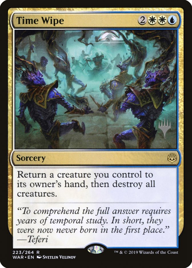 Time Wipe (Promo Pack) [War of the Spark Promos] Foil