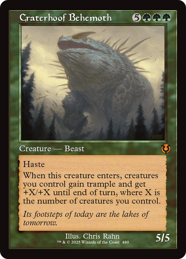 Craterhoof Behemoth (Retro Frame) [Innistrad Remastered] Foil