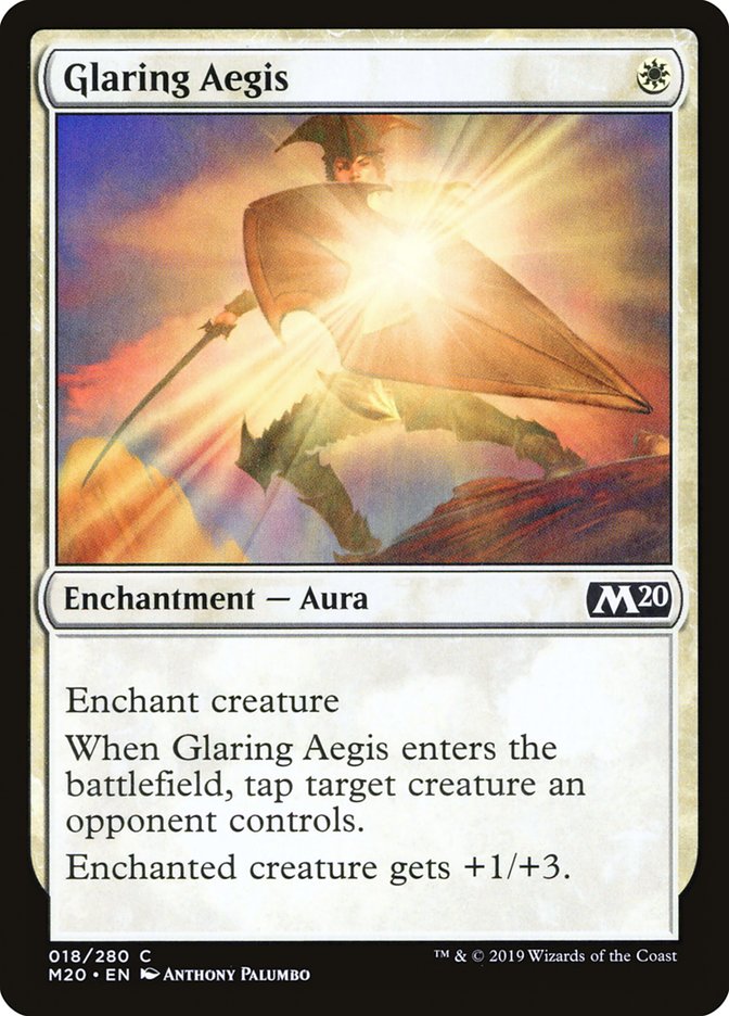 Glaring Aegis [Core Set 2020] Foil