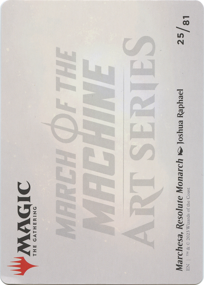 Marchesa, Resolute Monarch // Marchesa, Resolute Monarch  [March of the Machine Art Series] (Borderless)