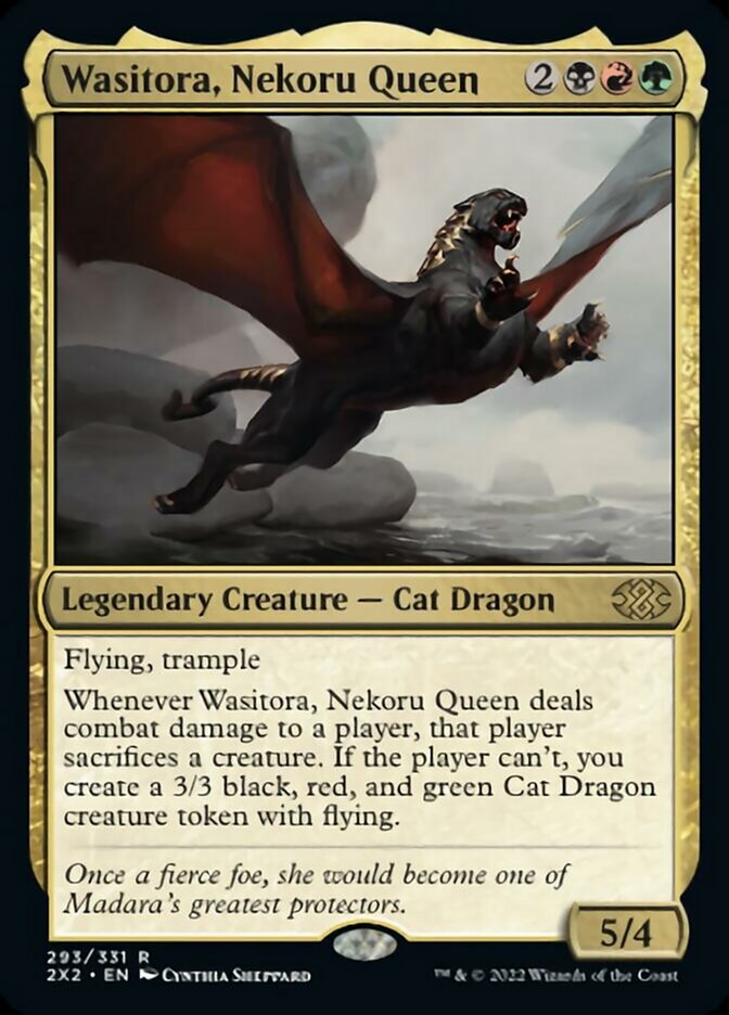 Wasitora, Nekoru Queen [Double Masters 2022] Foil