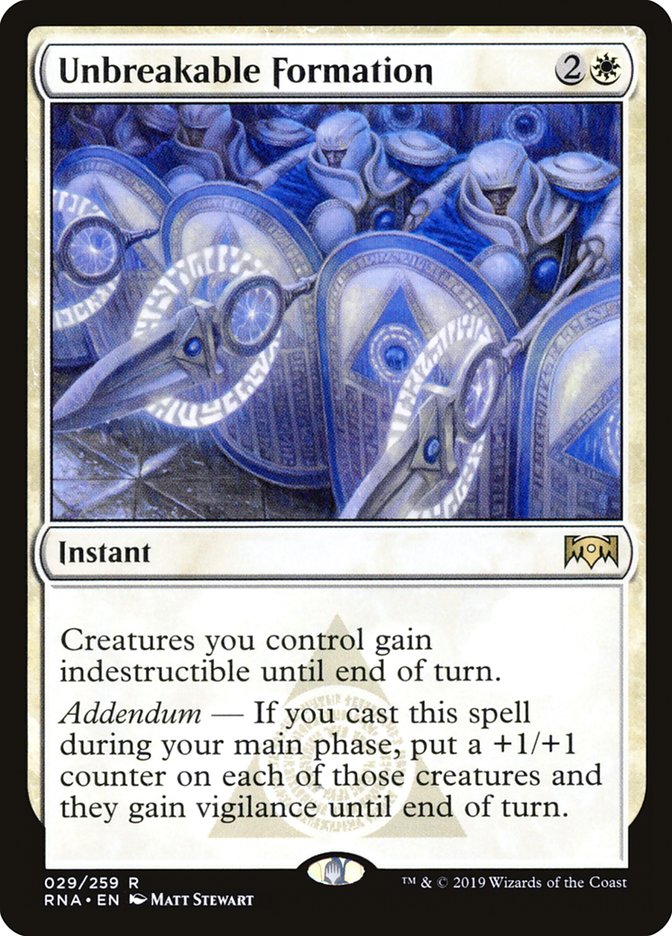 Unbreakable Formation [Ravnica Allegiance] Foil