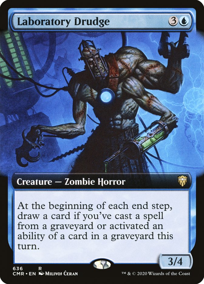 Laboratory Drudge (Extended Art) [Commander Legends] Foil