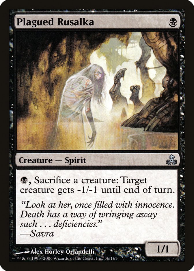 Plagued Rusalka [Guildpact] Foil