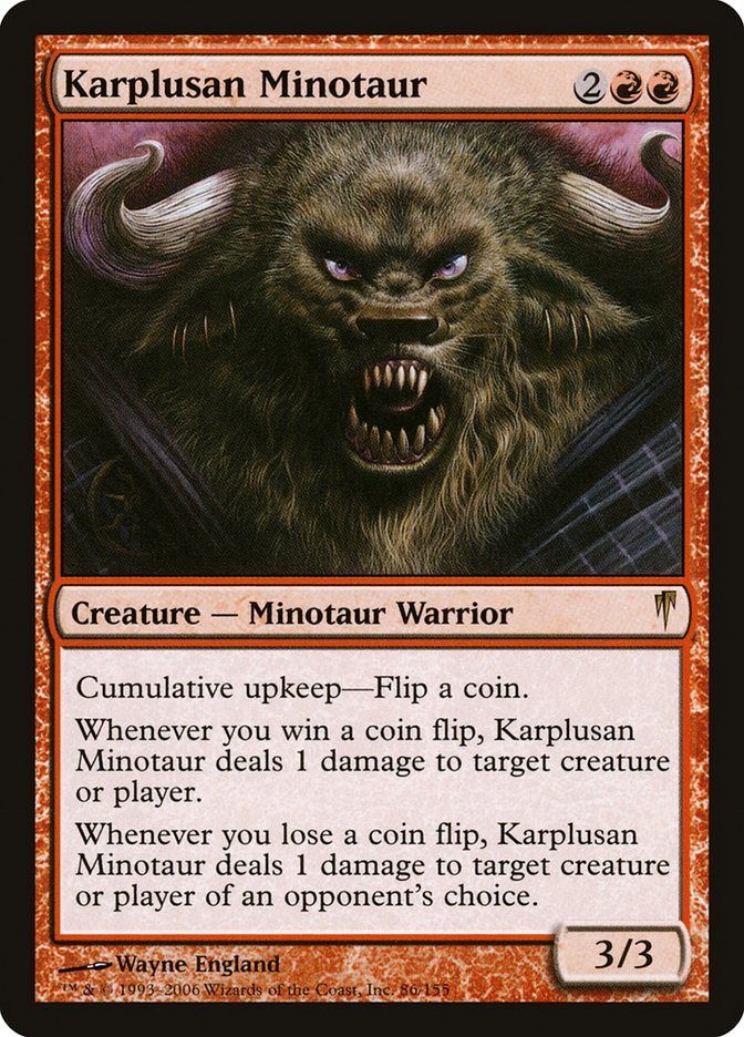 Karplusan Minotaur [Coldsnap] Foil