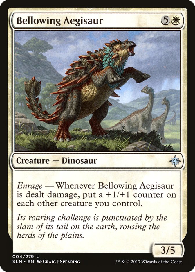 Bellowing Aegisaur [Ixalan] Foil