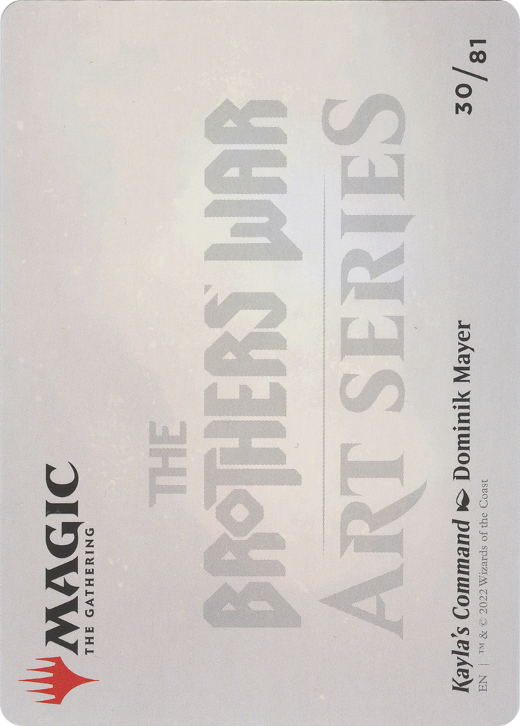 Kayla's Command // Kayla's Command  [The Brothers' War Art Series] (Borderless)