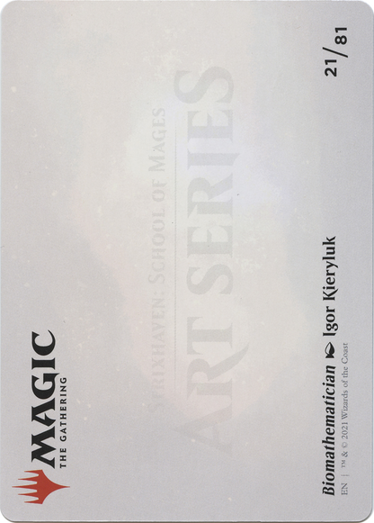 Biomathematician // Biomathematician  [Strixhaven Art Series] (Borderless) Foil