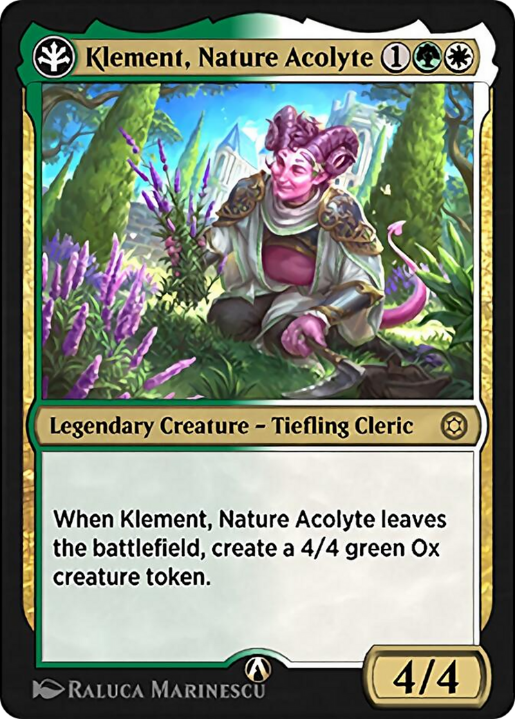 Klement, Nature Acolyte  [Alchemy Horizons: Baldur's Gate]