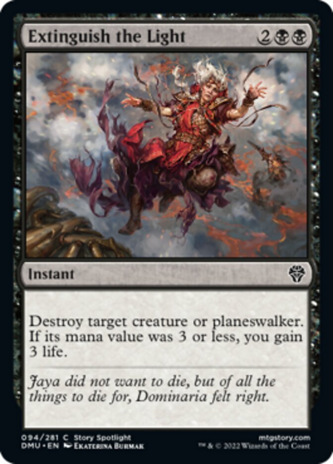 Extinguish the Light [Dominaria United] Foil