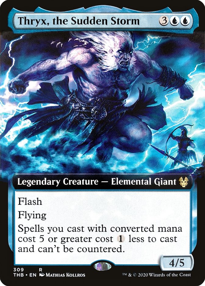 Thryx, the Sudden Storm (Extended Art) [Theros Beyond Death] Foil